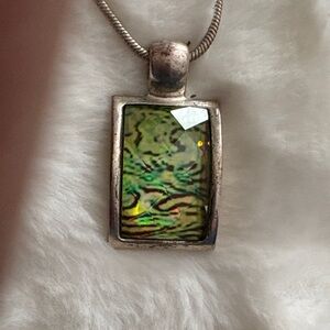 Sterling Silver Pendant Necklace by KC